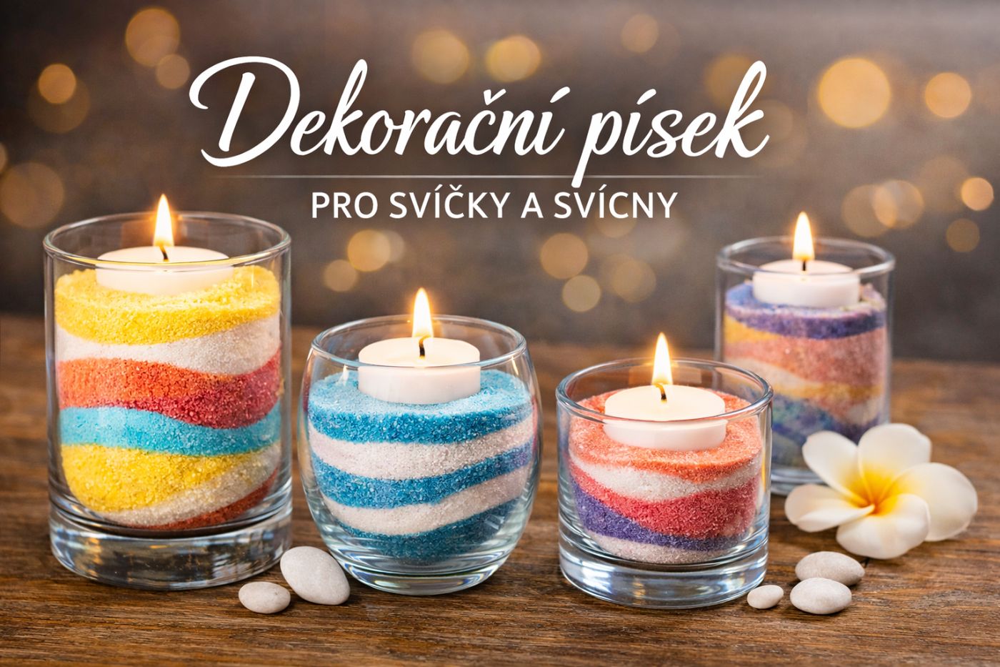 dekoracni pisek na svicky